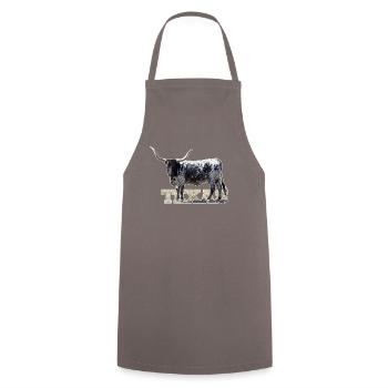 Texas Longhorns - Cooking Apron - grey - Front - AI Model Male 185 dark (185cm)