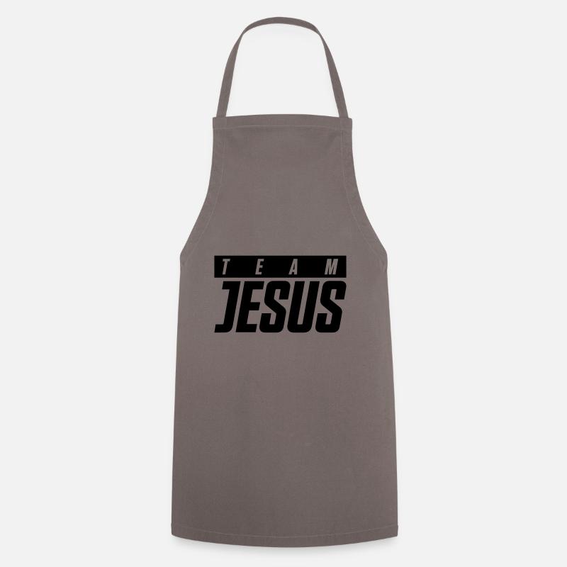 jesus team - Kochschürze - Grau