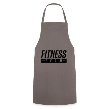 équipe de fitness - Tablier de cuisine - gris - Devant - AI Model Male 185 dark (185cm)