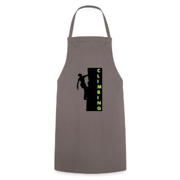 Escalade - Tablier de cuisine - gris - Devant - AI Model Male 185 dark (185cm)