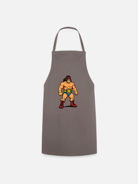 wrestler - Kochschürze - Grau