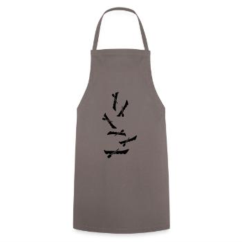 boot Symbol Silhouette - Kochschürze - Grau - Vorne - AI Model Male 185 dark (185cm)