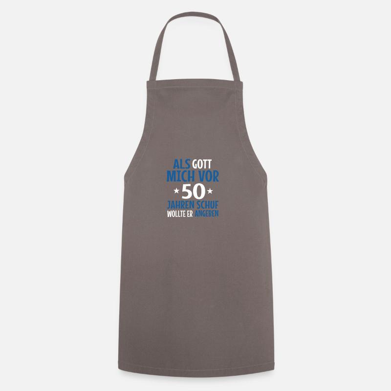 geburtstag 50 - Kochschürze - Grau