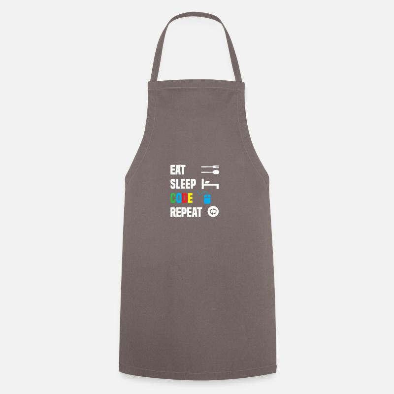 Code Encodage Codeur Codage Informaticien - Tablier de cuisine - gris