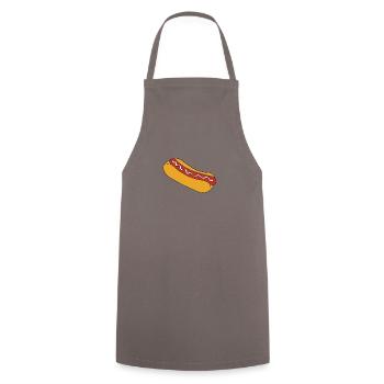 Hot Dog Fast Food Sausage Rolls - Tablier de cuisine - gris - Devant - AI Model Male 185 dark (185cm)