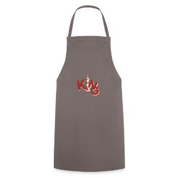 Checkmate Échiquier King Checker - Tablier de cuisine - gris - Devant - AI Model Male 185 dark (185cm)