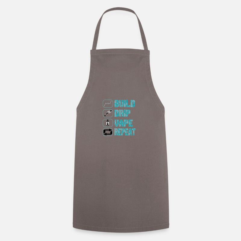 E-Cigarettes E-Shisha Smoking Vaping Liquid - Cooking Apron - grey