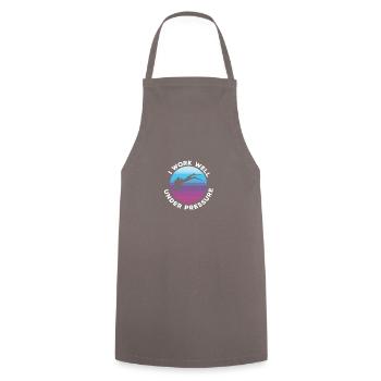 Swimmers Swimming 50 meters track Breaststroke - Cooking Apron - grey - Front - AI Model Male 185 dark (185cm)