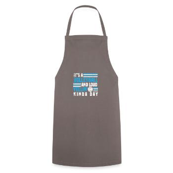 Volleyball Volleyball players Volleyball court - Cooking Apron - grey - Front - AI Model Male 185 dark (185cm)
