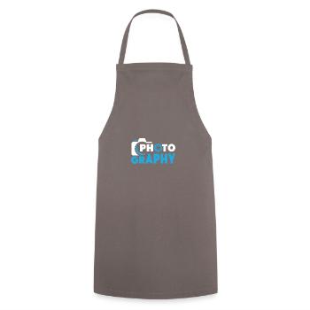 Photographer Photography Camera Photos - Cooking Apron - grey - Front - AI Model Male 185 dark (185cm)