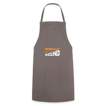 Musician Music Rhythm Clef - Cooking Apron - grey - Front - AI Model Male 185 dark (185cm)