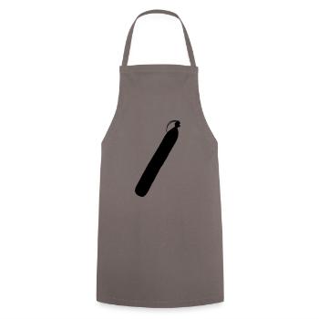 Stracke - Kochschürze - Grau - Vorne - AI Model Male 185 dark (185cm)
