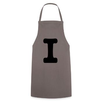 i - Tablier de cuisine - gris - Devant - AI Model Male 185 dark (185cm)