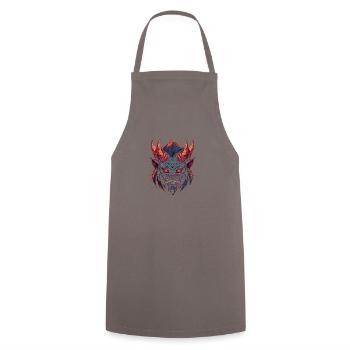 Monster Monster Demon Devil Vampire Guhl Zombie - Tablier de cuisine - gris - Devant - AI Model Male 185 dark (185cm)