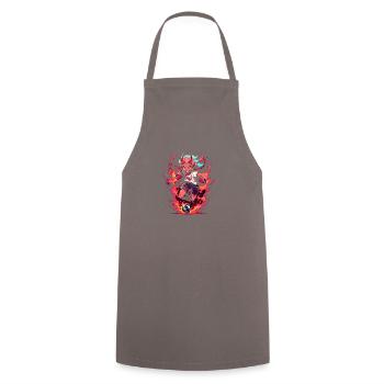Monster Monster Demon Devil Vampire Guhl Zombie - Tablier de cuisine - gris - Devant - AI Model Male 185 dark (185cm)