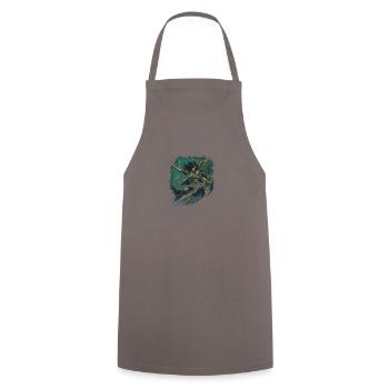 Monster Monster Demon Devil Vampire Guhl Zombie - Tablier de cuisine - gris - Devant - AI Model Male 185 dark (185cm)