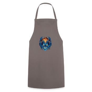 Monster Monster Demon Devil Vampire Guhl Zombie - Tablier de cuisine - gris - Devant - AI Model Male 185 dark (185cm)