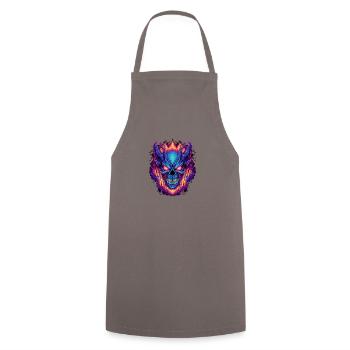 Monster Monster Demon Devil Vampire Guhl Zombie - Tablier de cuisine - gris - Devant - AI Model Male 185 dark (185cm)