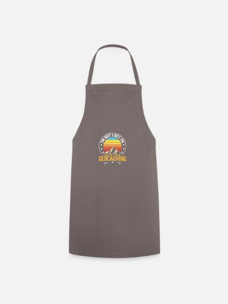 I'm not lost i'm Geocaching | Geocaching - Cooking Apron - grey