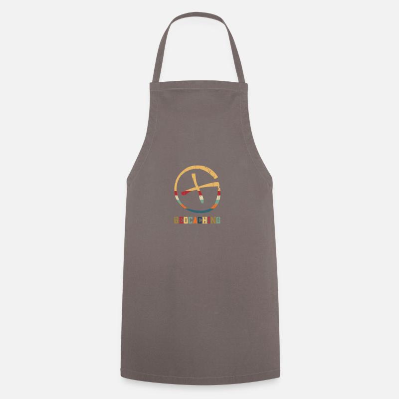 Géocaching Cible Cross | Géocaching - Tablier de cuisine - gris