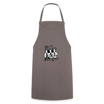 Wedding Groom Team - Cooking Apron - grey - Front - AI Model Male 185 dark (185cm)