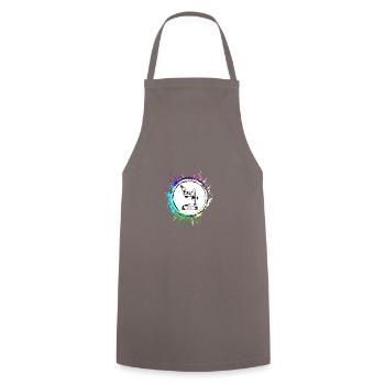 Icône de microscope Icône - Tablier de cuisine - gris - Devant - AI Model Male 185 dark (185cm)