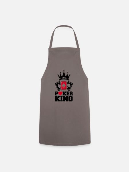 Poker King - Kochschürze - Grau