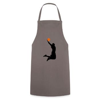 super dunk - Cooking Apron - grey - Front - AI Model Male 185 dark (185cm)