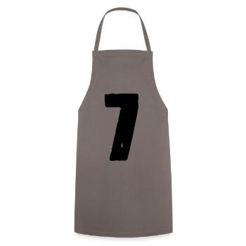 Maillot numéro 7 - Tablier de cuisine - gris - Devant - AI Model Male 185 dark (185cm)