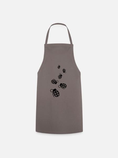 Granate waffe icon - Kochschürze - Grau