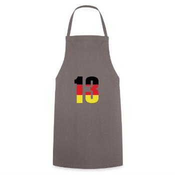 Maillot 13 numéros Allemagne - Tablier de cuisine - gris - Devant - AI Model Male 185 dark (185cm)