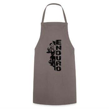 Enduro 1200 motorcycle motocross boxer engine - Cooking Apron - grey - Front - AI Model Male 185 dark (185cm)