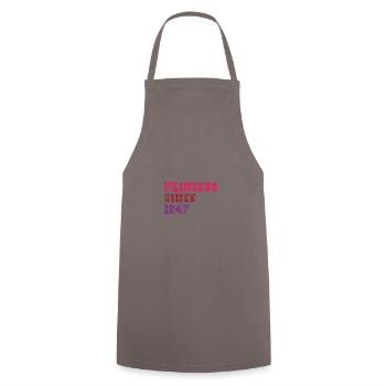 1947 Birthday Princess - Cooking Apron - grey - Front - AI Model Male 185 dark (185cm)