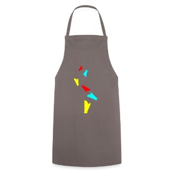 Symbole de la harpe - Tablier de cuisine - gris - Devant - AI Model Male 185 dark (185cm)