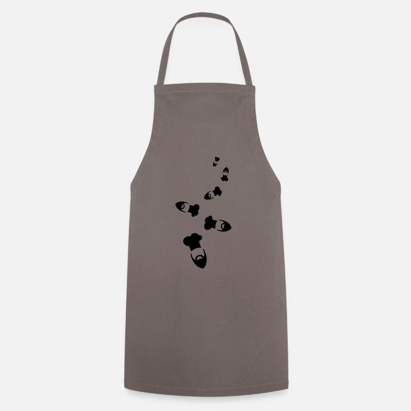 Bonnet de cuisine chapeau de chef - Tablier de cuisine - gris