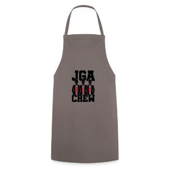 Équipe de l’enterrement de vie de garçon - Tablier de cuisine - gris - Devant - AI Model Male 185 dark (185cm)