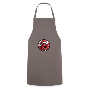 Noël de Noël au crabe de homard - Tablier de cuisine - gris - Devant - AI Model Male 185 dark (185cm)