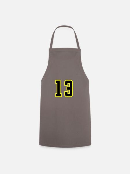Maillot à 13 numéros - Tablier de cuisine - gris