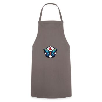 Noël Papillon Noël - Tablier de cuisine - gris - Devant - AI Model Male 185 dark (185cm)