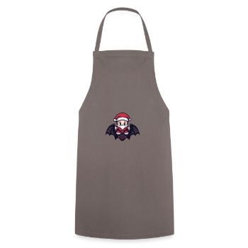 Bat Santa Claus - Cooking Apron - grey - Front - AI Model Male 185 dark (185cm)