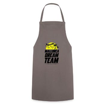 Équipe de rêve de Majorque - Tablier de cuisine - gris - Devant - AI Model Male 185 dark (185cm)