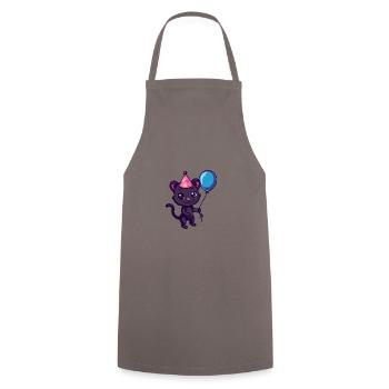 Panther Birthday Comic - Cooking Apron - grey - Front - AI Model Male 185 dark (185cm)