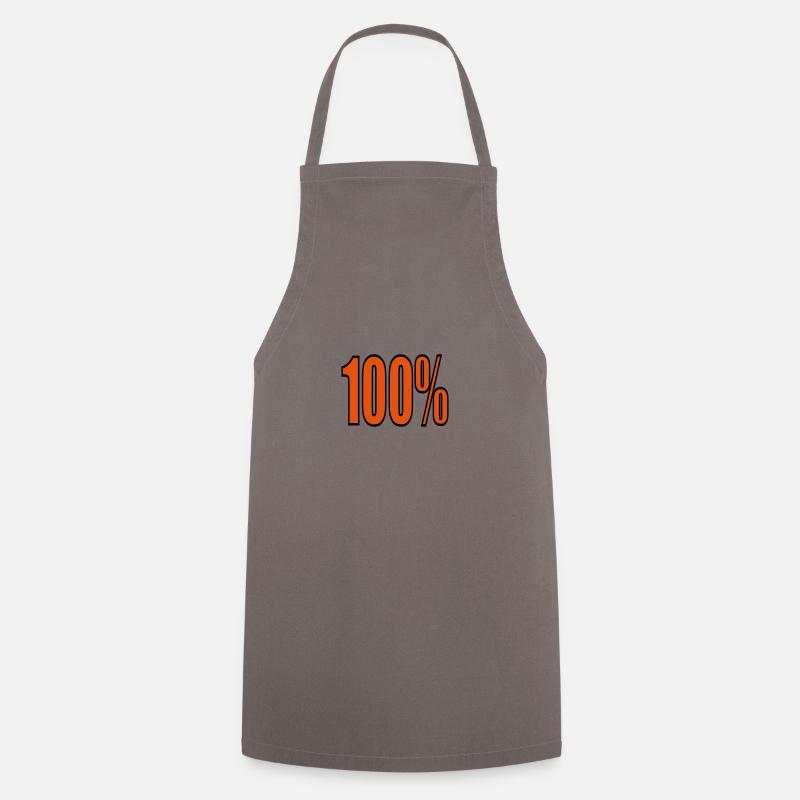 100% - Tablier de cuisine - gris