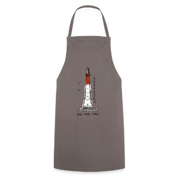 Yttergrund lighthouse, Wings, textiles and gifts - Cooking Apron - grey - Front - AI Model Male 185 dark (185cm)