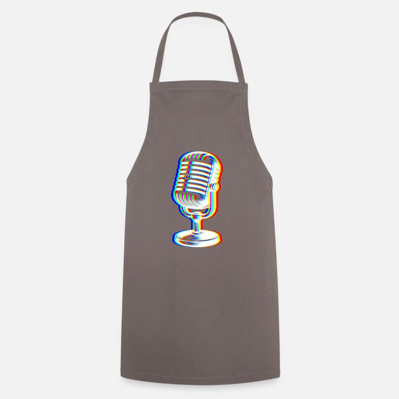 Micro Glitch – Art Sonore - Tablier de cuisine - gris