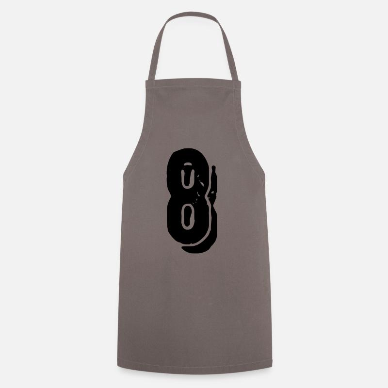 Maillot à 8 chiffres - Tablier de cuisine - gris
