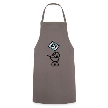 Argentina Bebé Fútbol Fan - Kochschürze - Grau - Vorne - AI Model Male 185 dark (185cm)