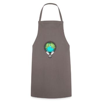 Save our Planet Earth Nature Protection Environmental Protection - Cooking Apron - grey - Front - AI Model Male 185 dark (185cm)