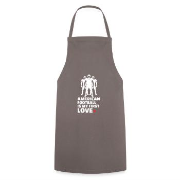 J’adore le football américain élégant - Tablier de cuisine - gris - Devant - AI Model Male 185 dark (185cm)