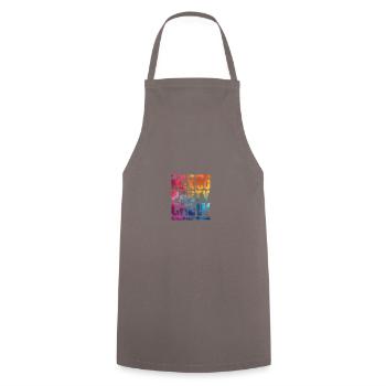Mexiko Party Crew Bunt - Kochschürze - Grau - Vorne - AI Model Male 185 dark (185cm)